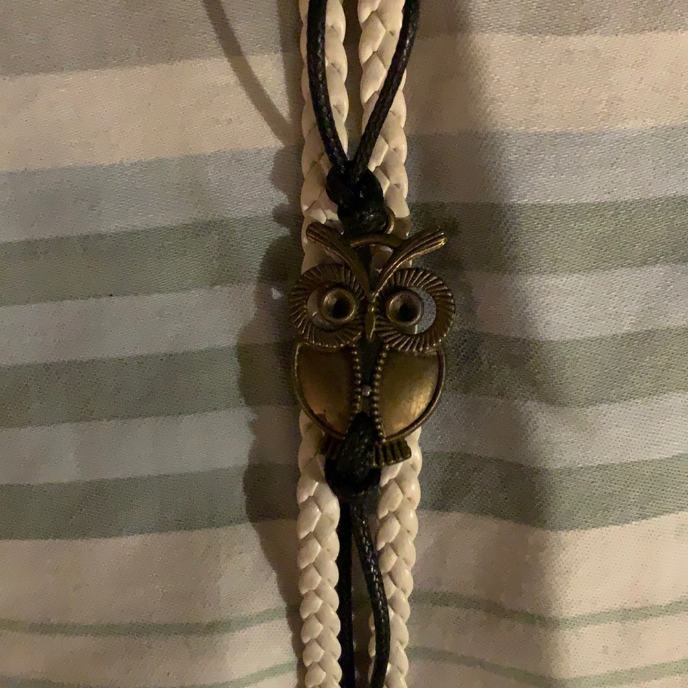 Owl braided bracelet